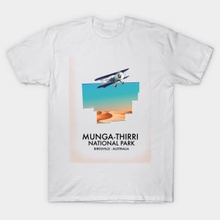 Munga-Thirri National Park Birdsville Australia map T-Shirt